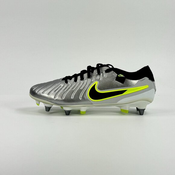 Nike Tiempo Legend 10 Elite SG Pro \'Metallic Silver Volt\' FN7283-001 size 7 main image 4